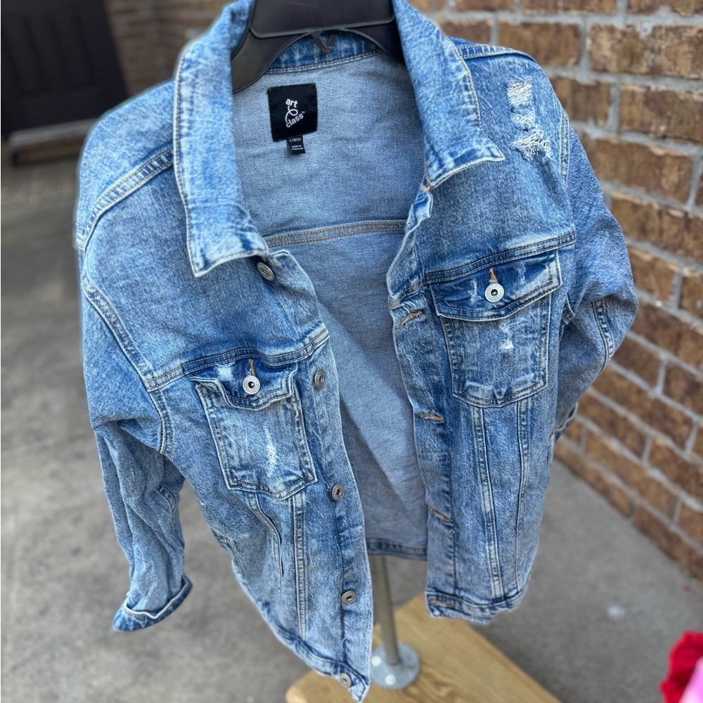 Art Class Light Blue Oversized Denim Jacket